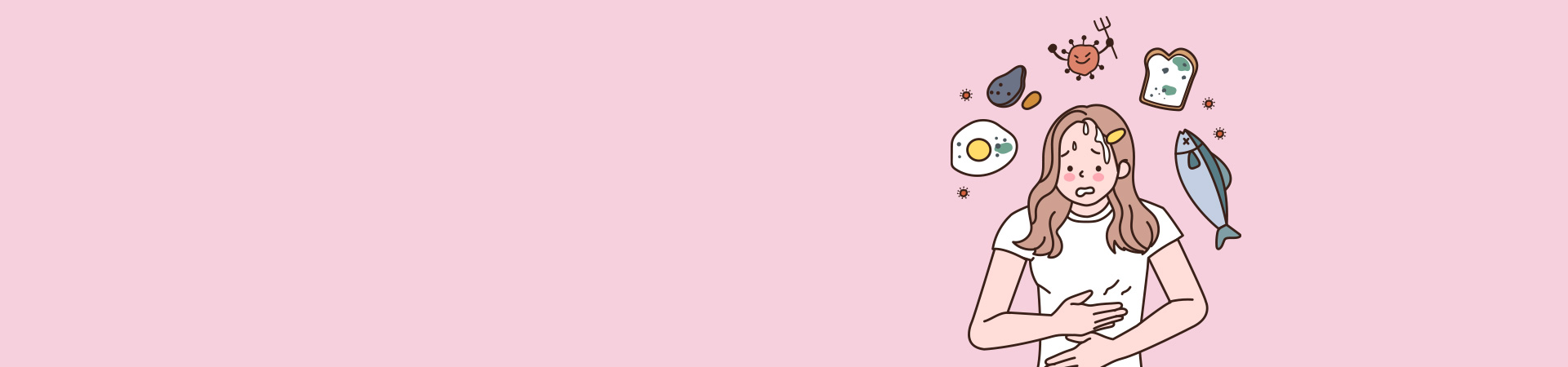 물과 음식을 조심해요. 수인성·식품매개 감염병 타이틀 배경 이미지