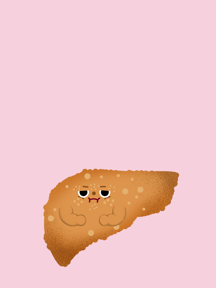 피곤하고, 황달이 나타타요~ B형 간염 타이틀 배경 이미지