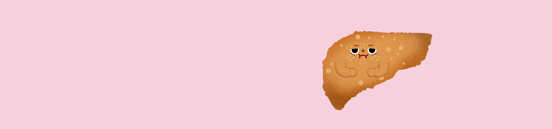 피곤하고, 황달이 나타타요~ B형 간염 타이틀 배경 이미지