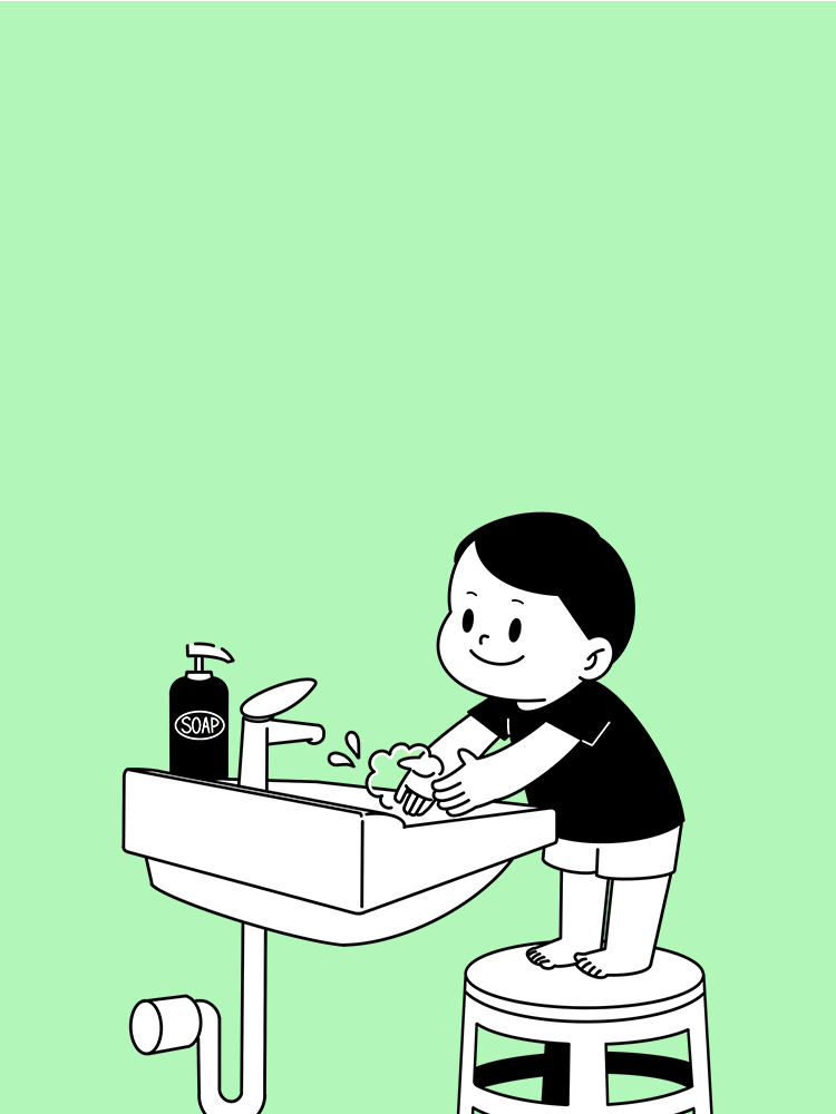 감염병 예방을 위한 건강 관리법 타이틀 배경 이미지