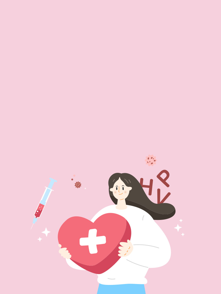 예방이 가능해요. 사람유두종바이러스(HPV) 타이틀 배경 이미지