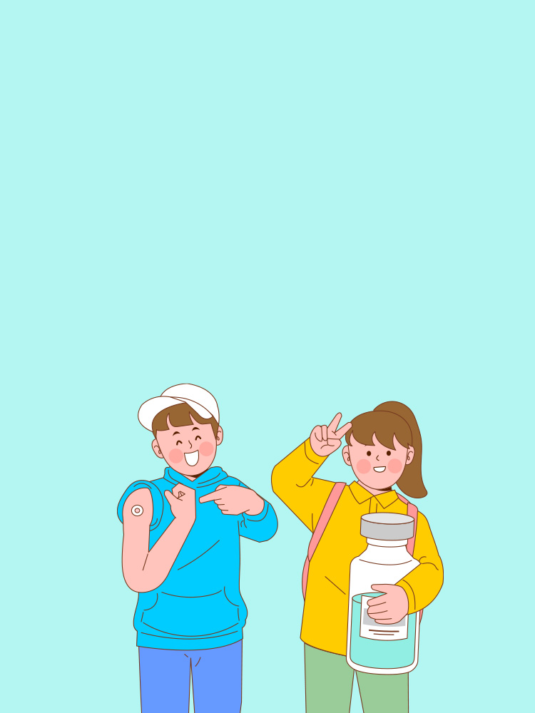 초·중학교 입학생 예방접종 확인 사업 타이틀 배경 이미지
