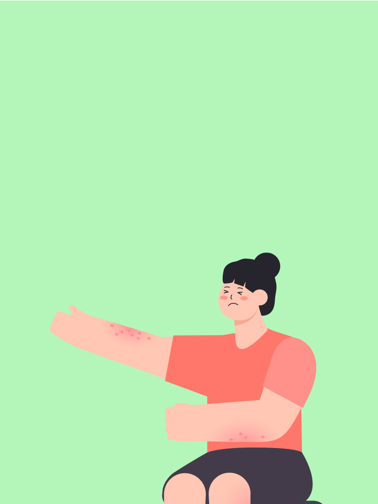 아토피와 봄, 건강하게 보내기 타이틀 배경 이미지