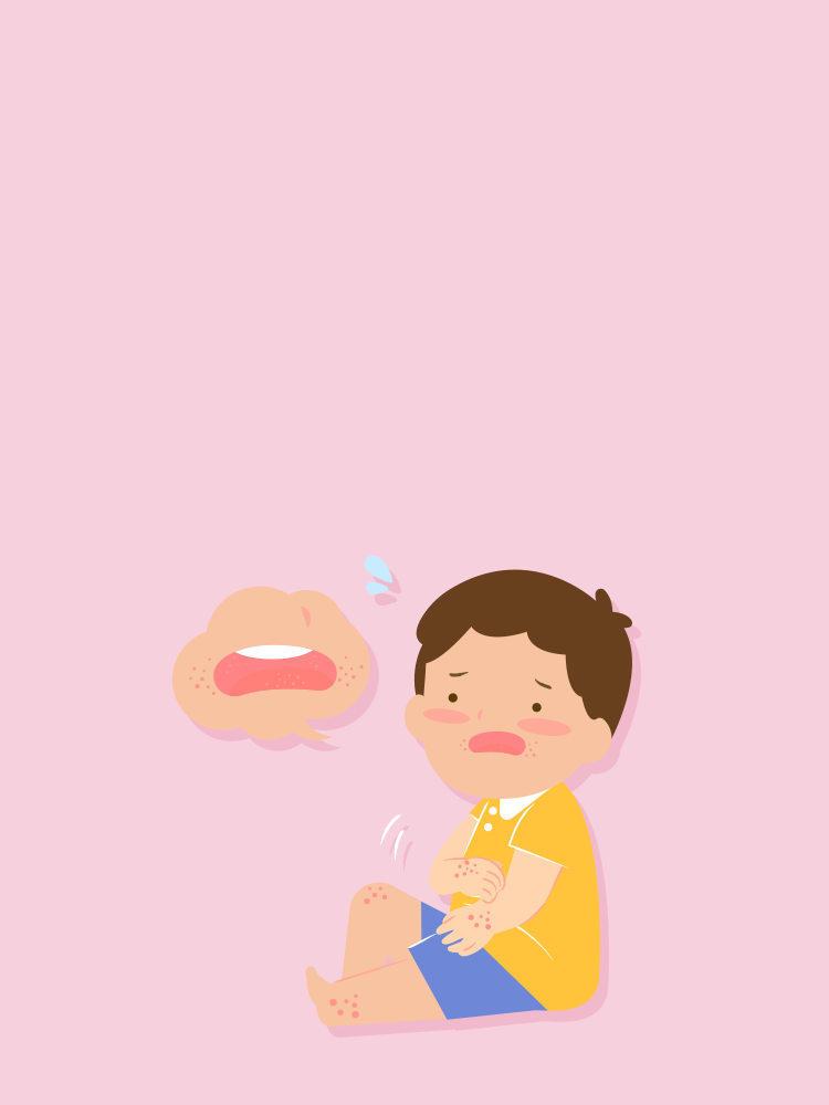 손ㆍ발ㆍ입에 수포가 생겨요. 수족구병 타이틀 배경 이미지
