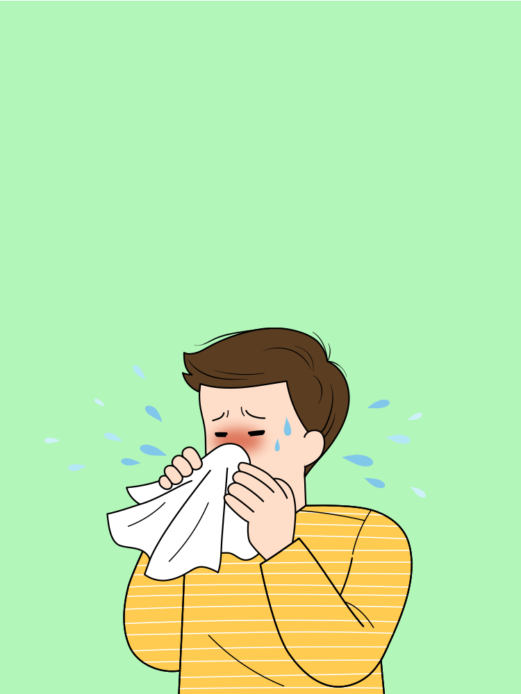 알레르기비염의 관리 방법 타이틀 배경 이미지