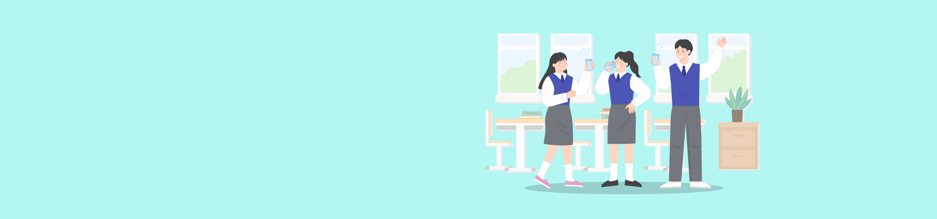 학생 건강증진 정책 설명회 및 역량 강화 연수 타이틀 배경 이미지