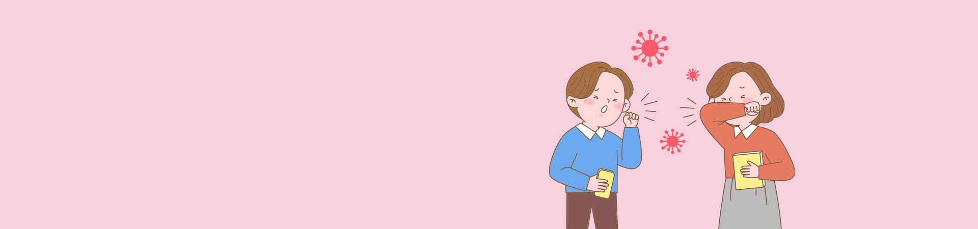 2주 넘는 기침, 그냥 넘기지 마세요. 결핵 타이틀 배경 이미지